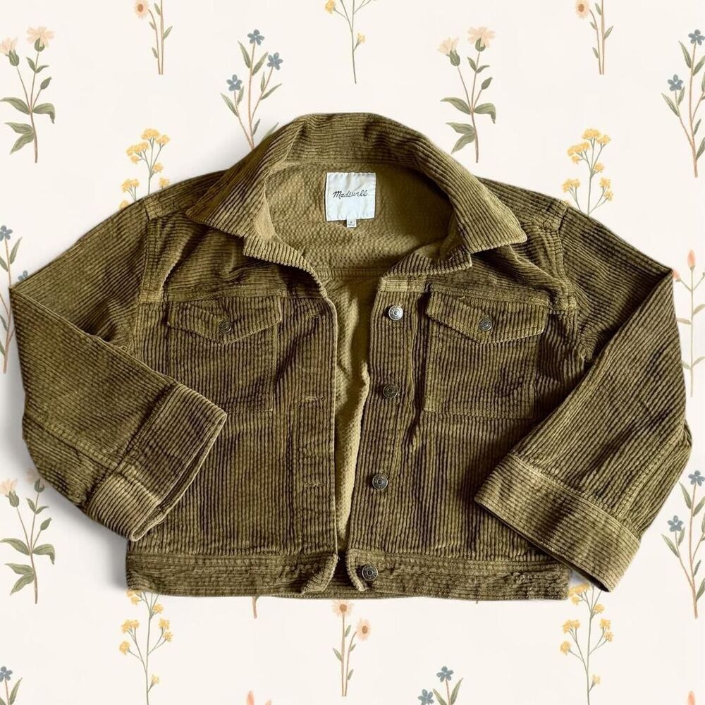 Madewell Cropped Corduroy Trucker Jacket / Shacket - Size S